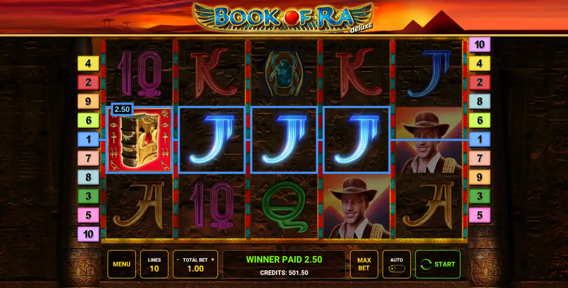 Book of Ra Deluxe ekran gry #1