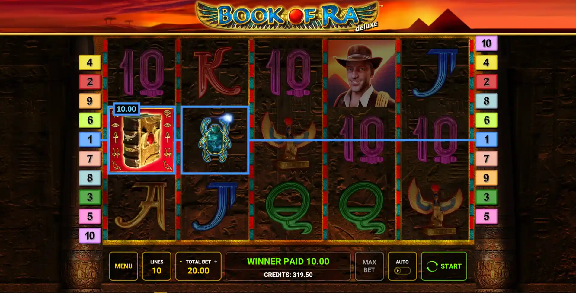Book of Ra Deluxe ekran gry #2