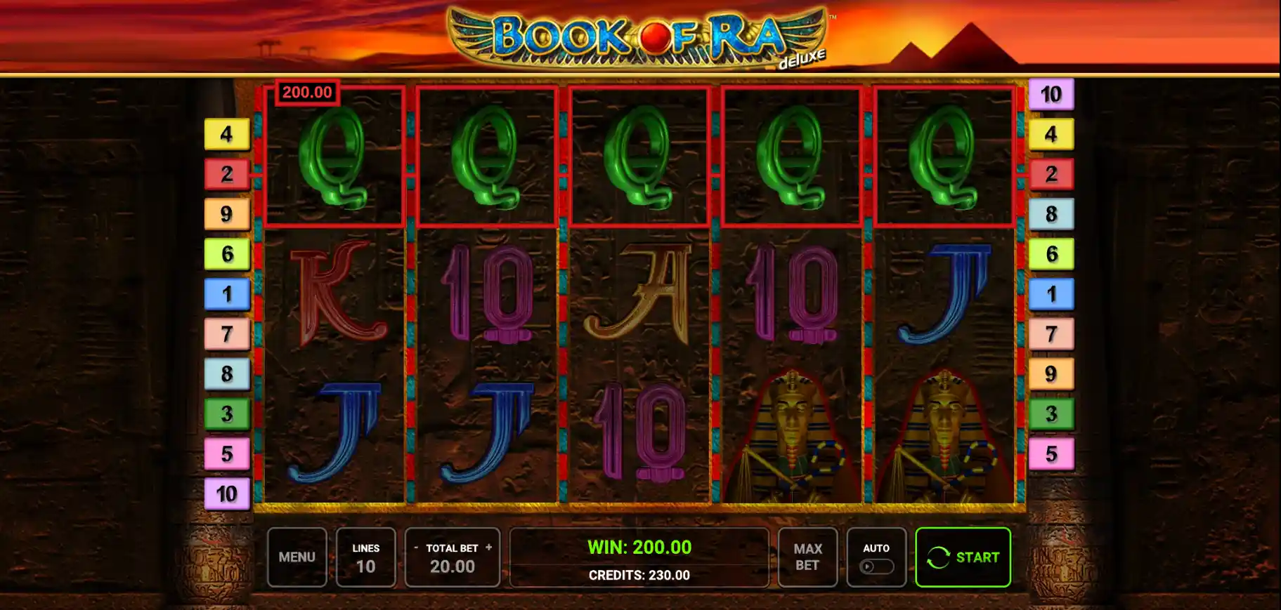 Book of Ra Deluxe krok 4
